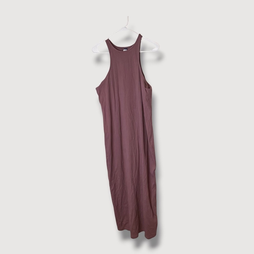 Old Navy Dusty Rose Knit Halter Neck Maxi Dress Size 2X